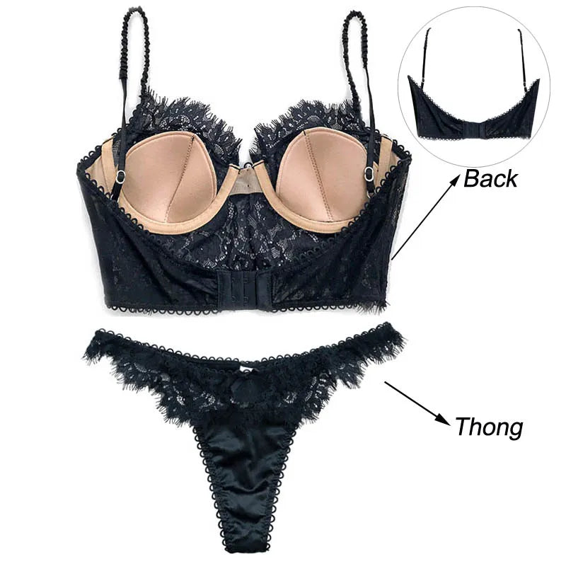 Amour — Embroidered French Lace Set #3225