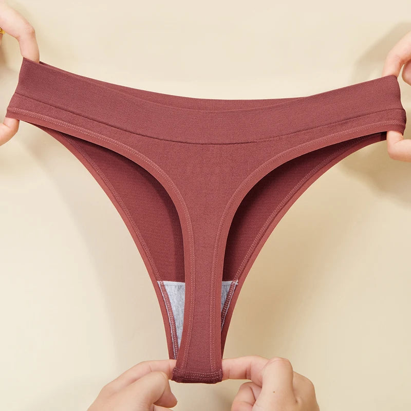 Coquette — Cotton Thong with Bow #6748