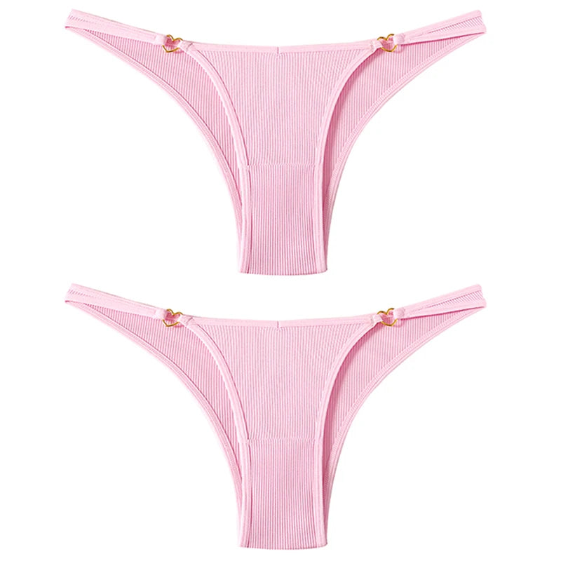 Coquette — Cotton Thong with Bow #6747