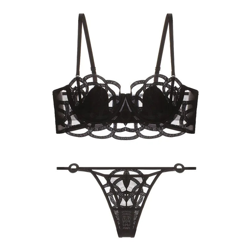 Amour — Embroidered French Lace Set #3222