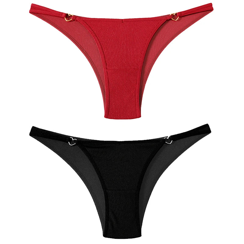 Coquette — Cotton Thong with Bow #6747