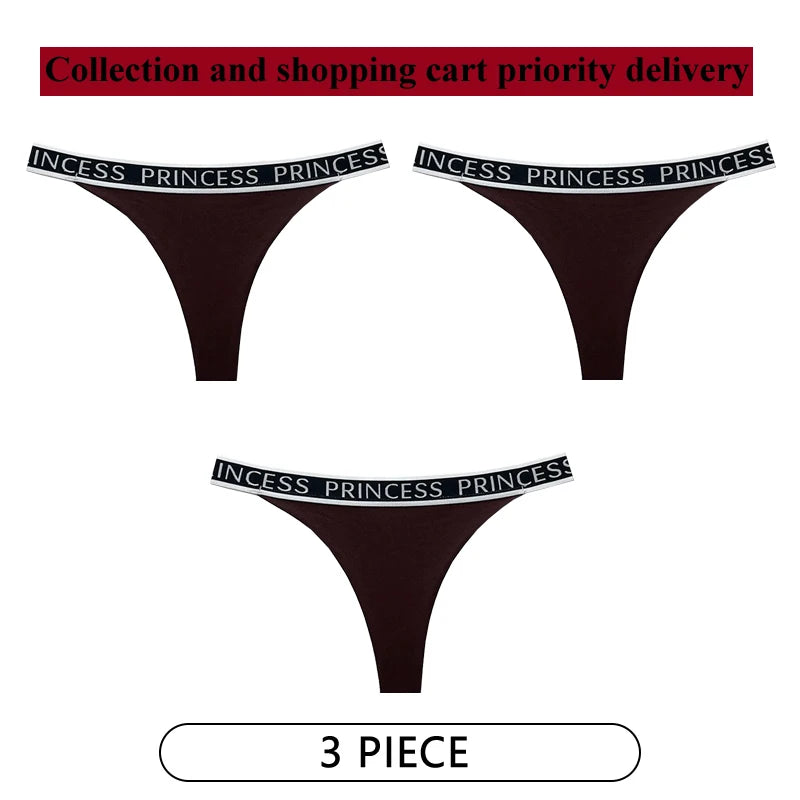 Coquette — Cotton Thong with Bow #6750