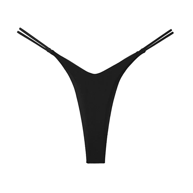 Coquette — Cotton Thong with Bow #6742