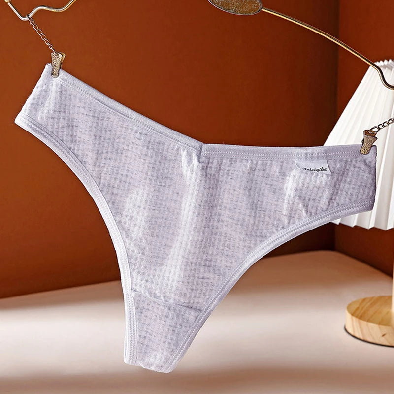 Coquette — Cotton Thong with Bow #6744