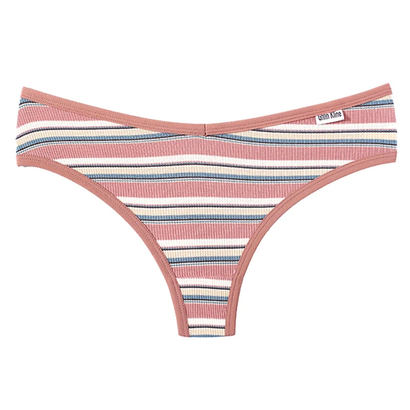 Coquette — Cotton Thong with Bow #6752