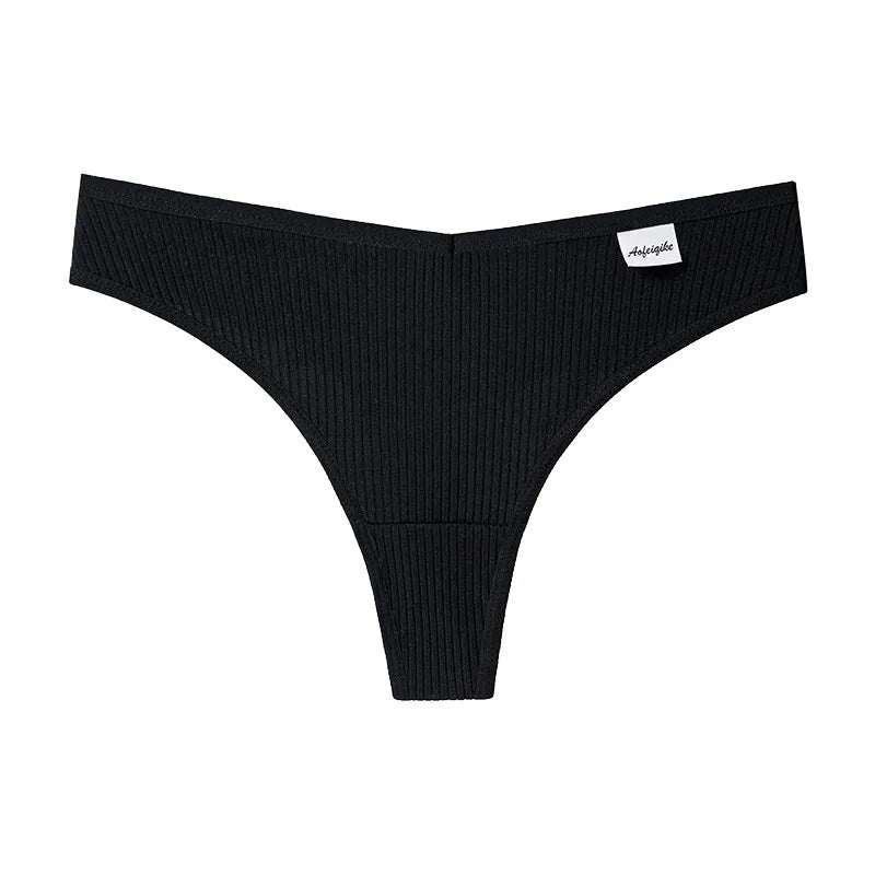 Coquette — Cotton Thong with Bow #6746