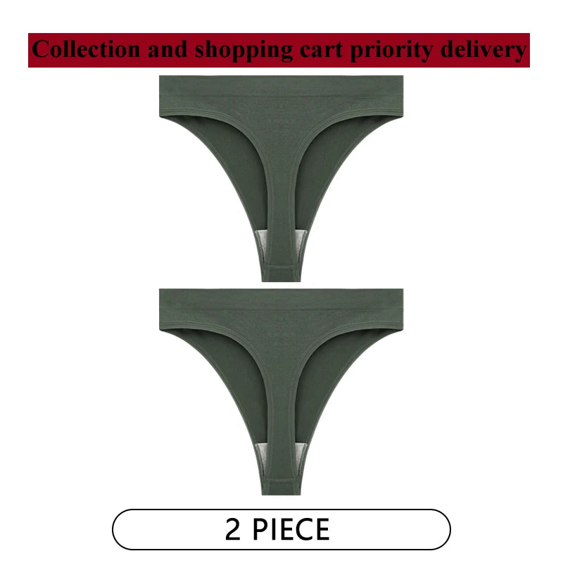 Coquette — Cotton Thong with Bow #6745