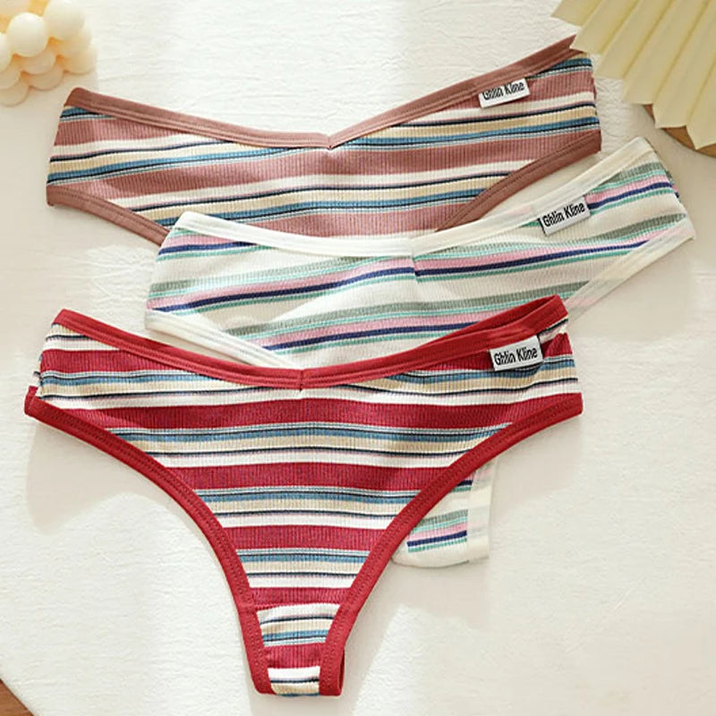 Coquette — Cotton Thong with Bow #6752