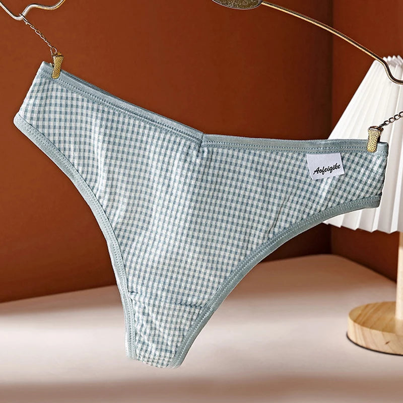 Coquette — Cotton Thong with Bow #6744