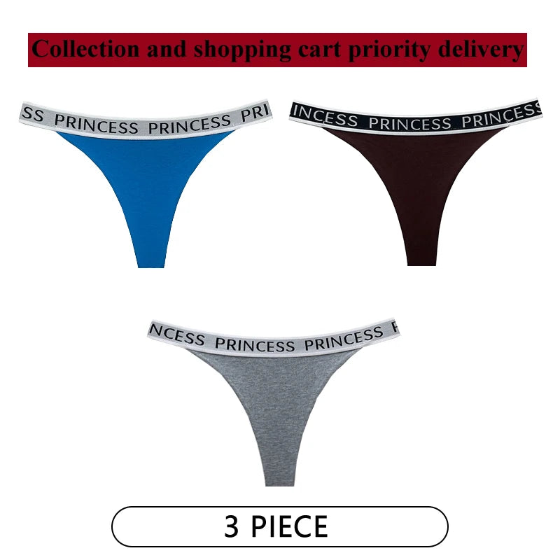 Coquette — Cotton Thong with Bow #6750