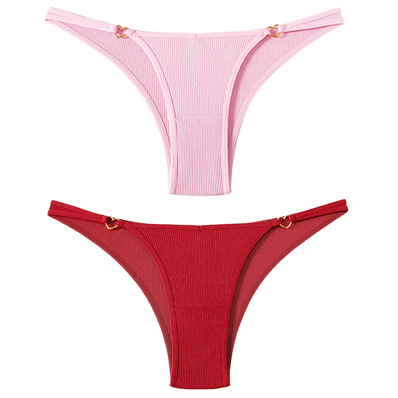 Coquette — Cotton Thong with Bow #6747