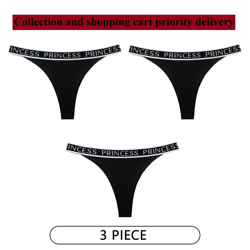 Coquette — Cotton Thong with Bow #6750