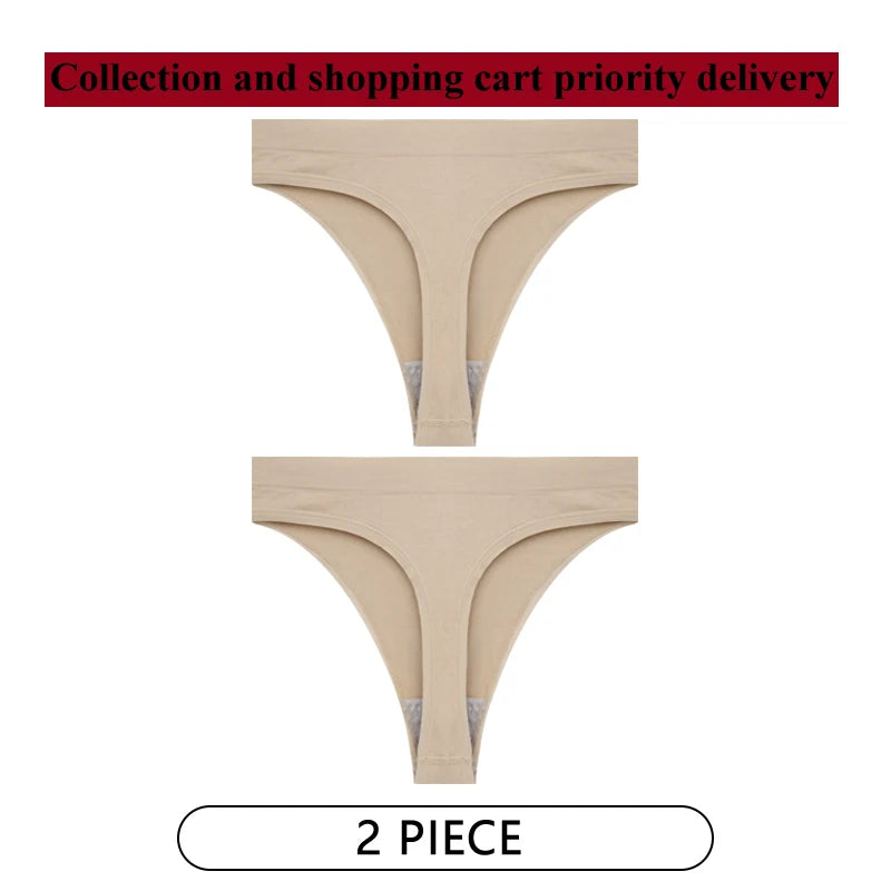 Coquette — Cotton Thong with Bow #6745