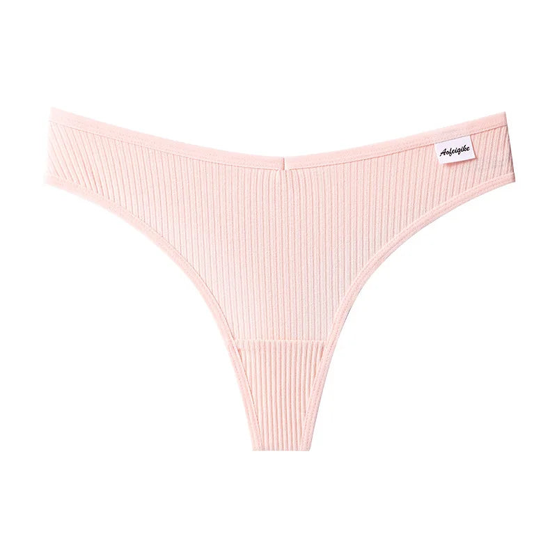 Coquette — Cotton Thong with Bow #6746