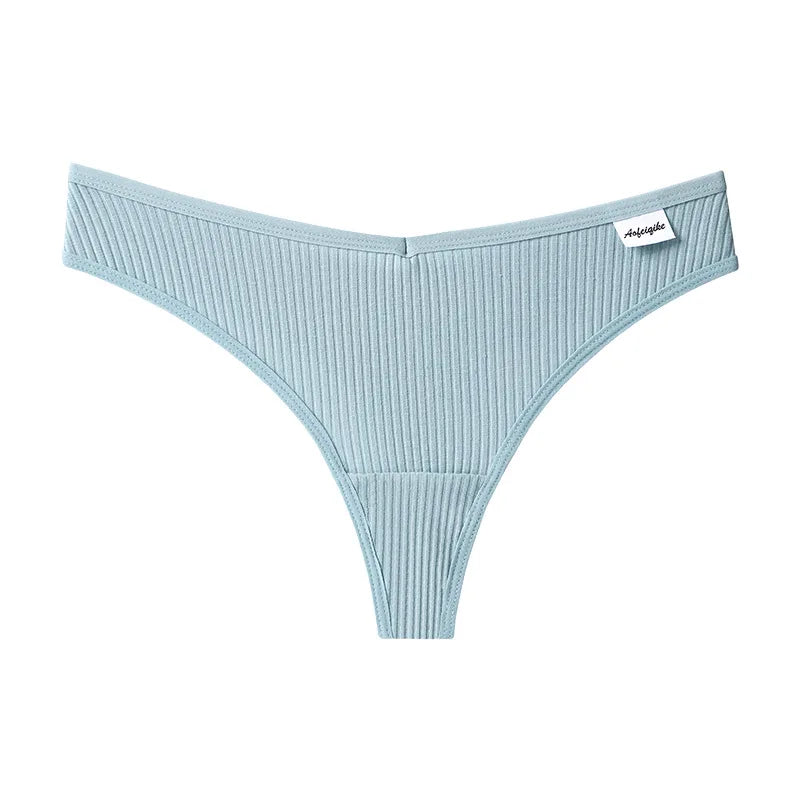 Coquette — Cotton Thong with Bow #6746
