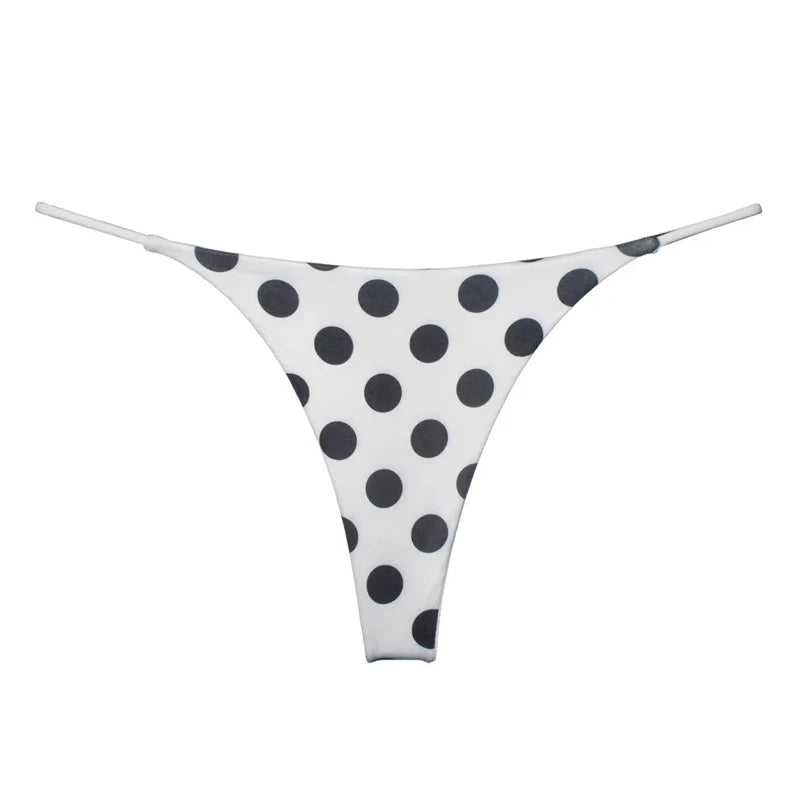 Coquette — Cotton Thong with Bow #6751