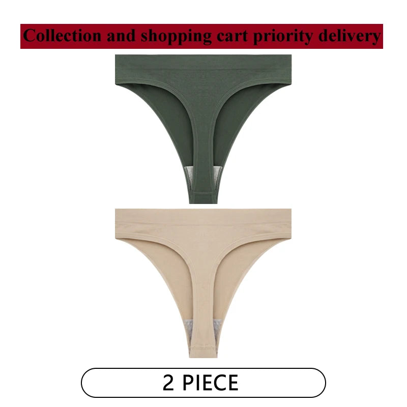 Coquette — Cotton Thong with Bow #6745