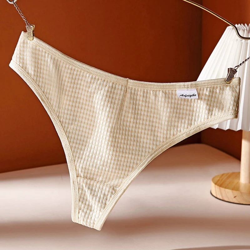 Coquette — Cotton Thong with Bow #6744