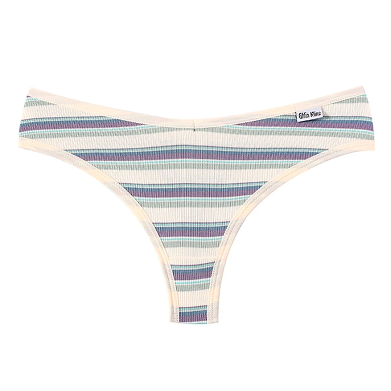 Coquette — Cotton Thong with Bow #6752