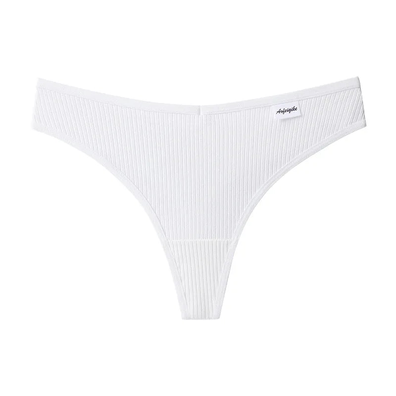 Coquette — Cotton Thong with Bow #6746