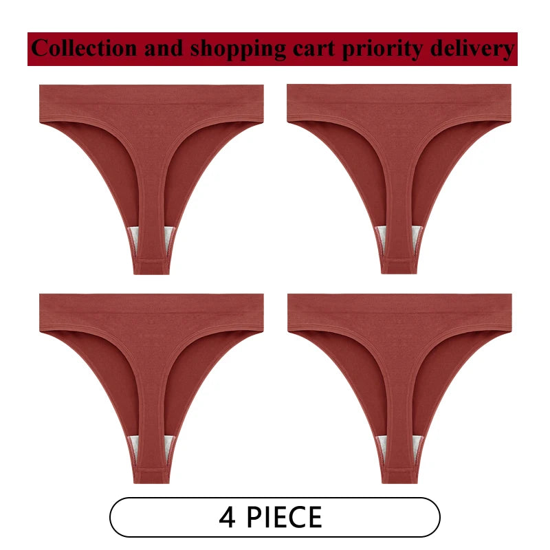 Coquette — Cotton Thong with Bow #6748