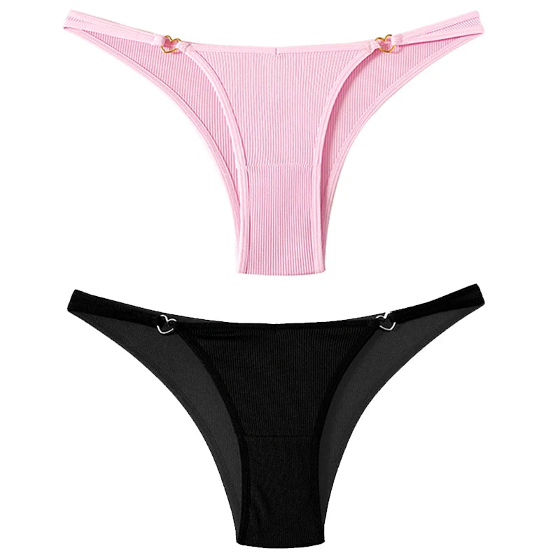 Coquette — Cotton Thong with Bow #6747
