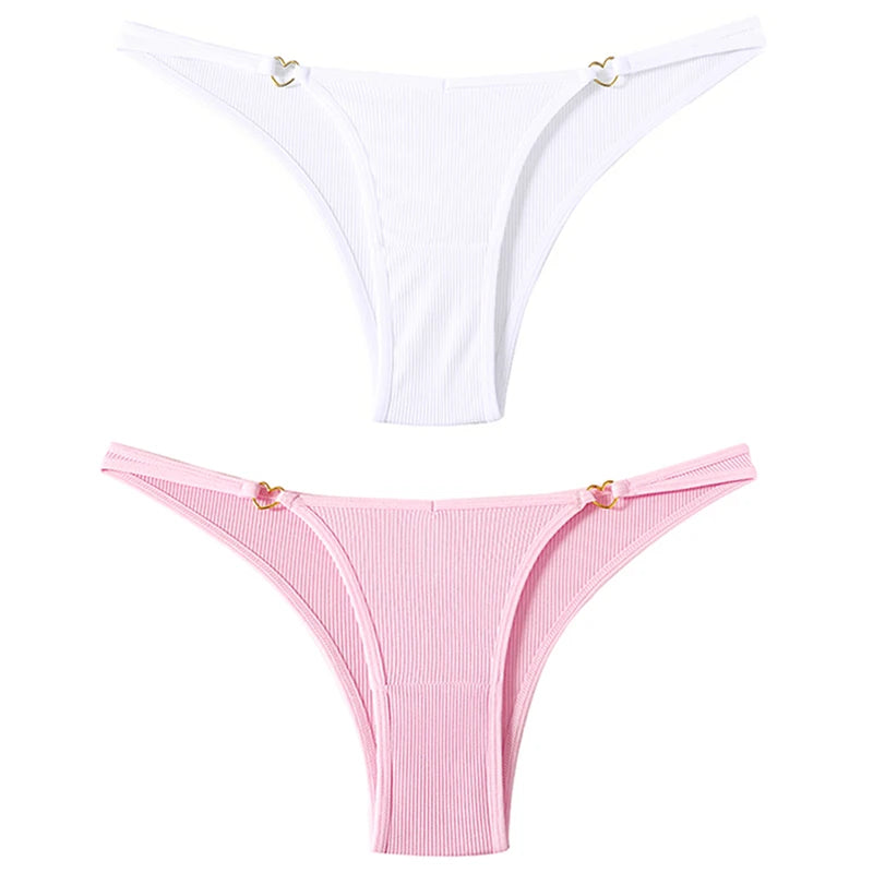 Coquette — Cotton Thong with Bow #6747