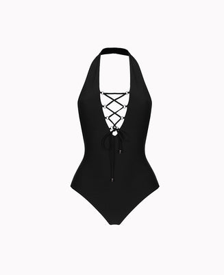 Bikinix Ruffle Trim One Piece Swimsuit