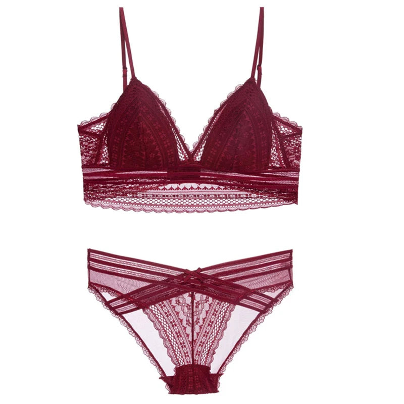 Amour — Embroidered French Lace Set #3230