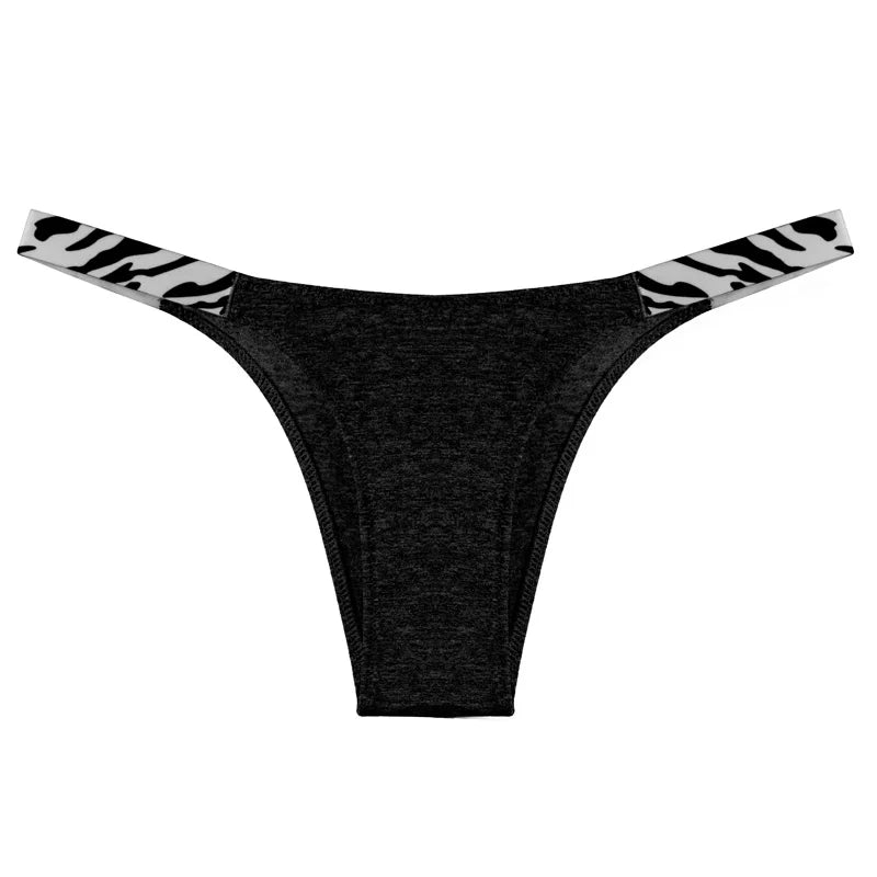 Coquette — Cotton Thong with Bow #6743