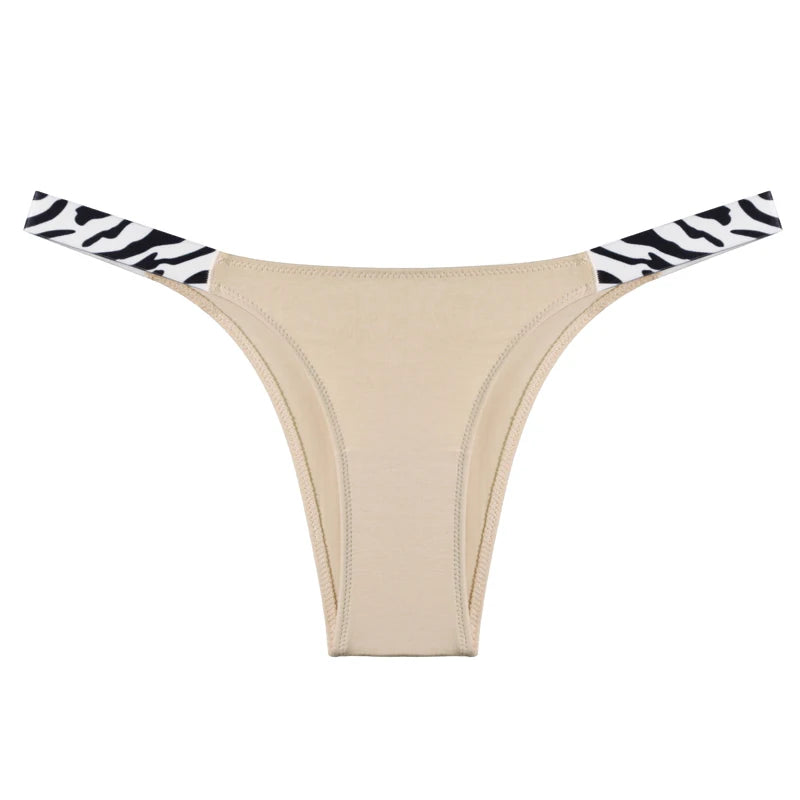 Coquette — Cotton Thong with Bow #6743