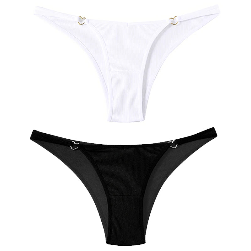 Coquette — Cotton Thong with Bow #6747