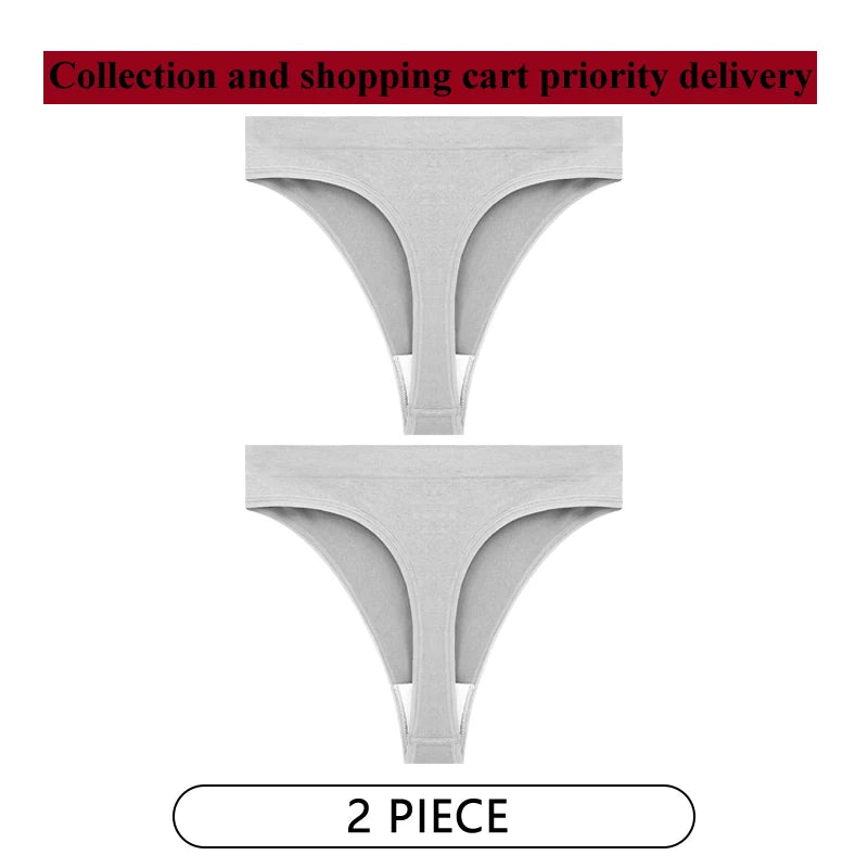 Coquette — Cotton Thong with Bow #6745