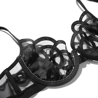 Midnight Lace Lingerie Set – Effortless Confidence