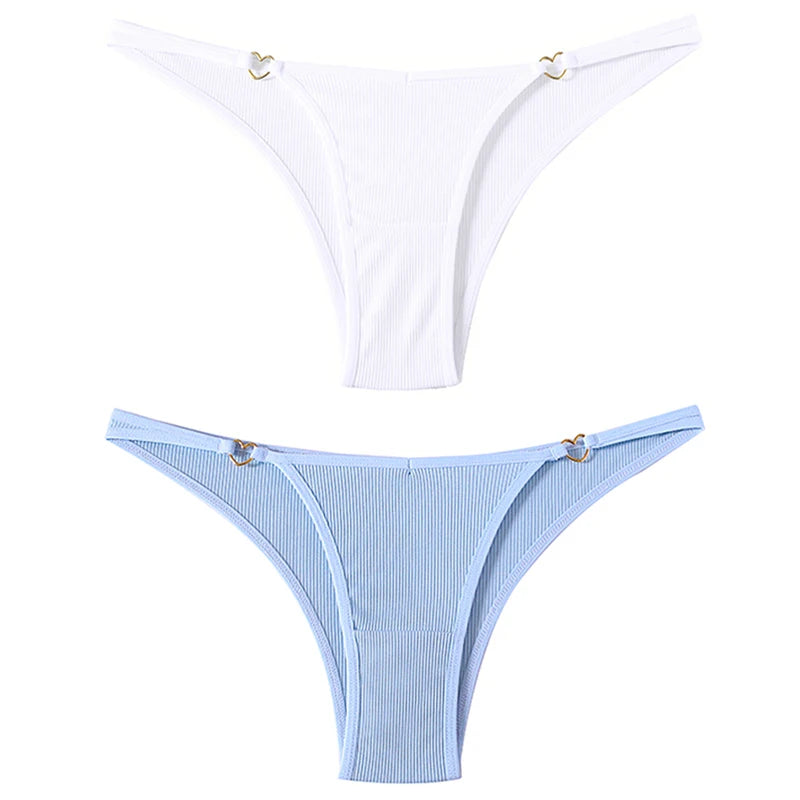 Coquette — Cotton Thong with Bow #6747