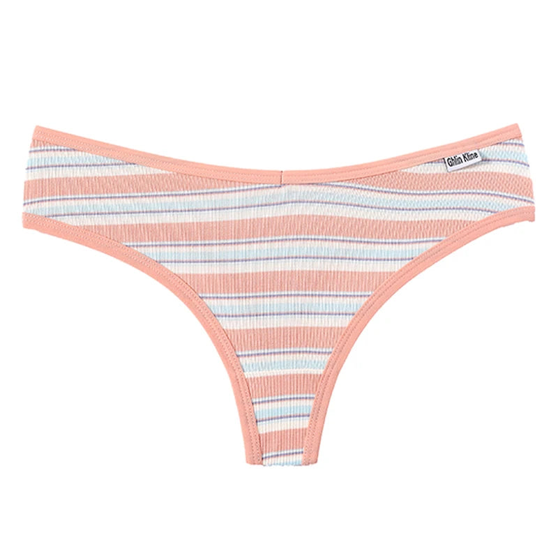 Coquette — Cotton Thong with Bow #6752