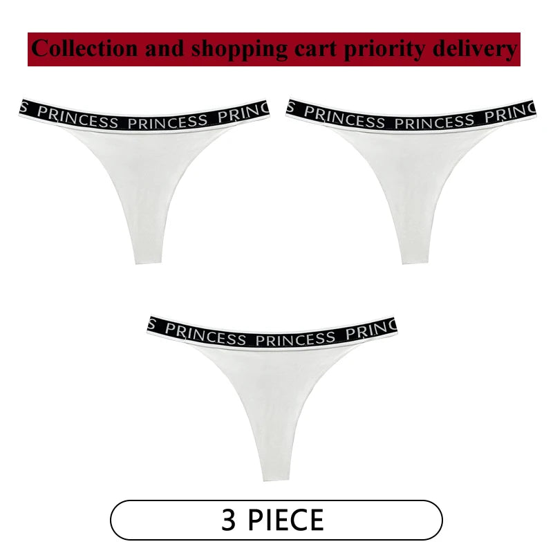 Coquette — Cotton Thong with Bow #6750