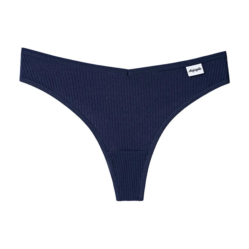 Coquette — Cotton Thong with Bow #6746