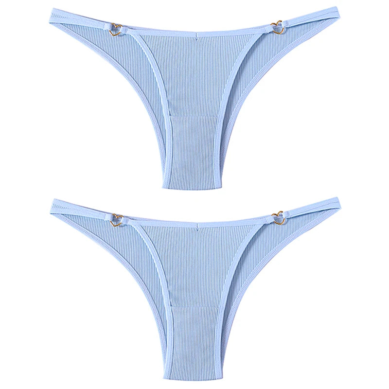 Coquette — Cotton Thong with Bow #6747