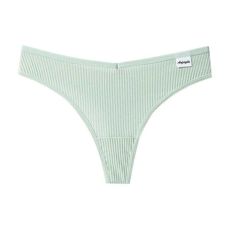 Coquette — Cotton Thong with Bow #6746