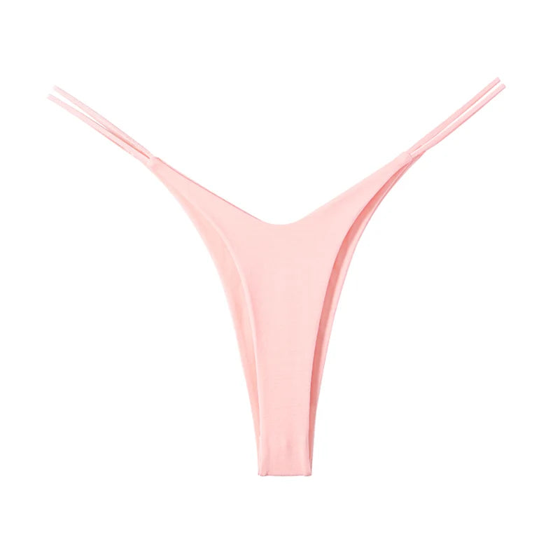Coquette — Cotton Thong with Bow #6742