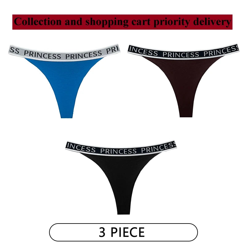 Coquette — Cotton Thong with Bow #6750