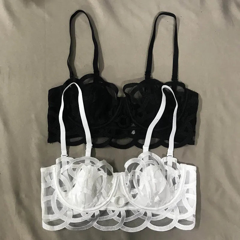 Amour — Embroidered French Lace Set #3222