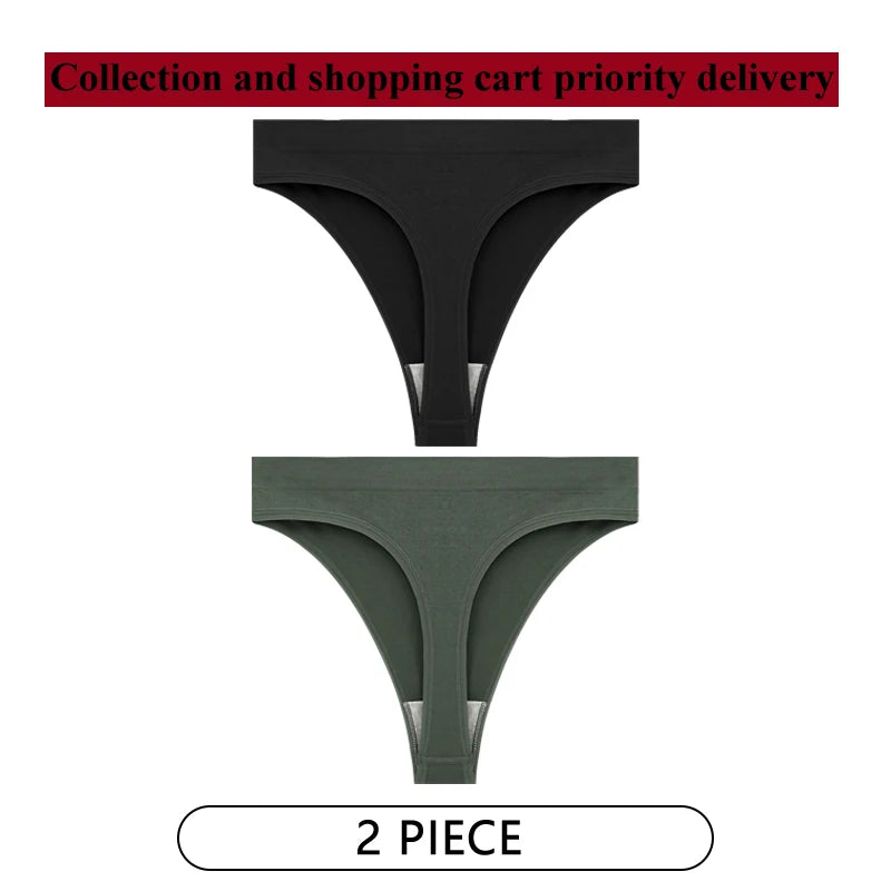 Coquette — Cotton Thong with Bow #6745