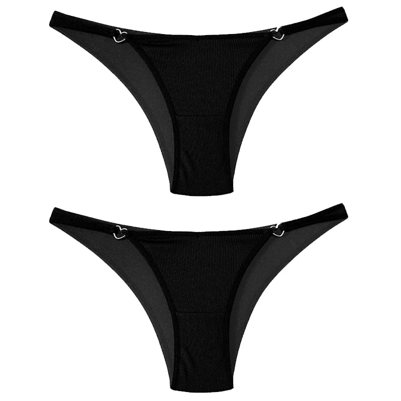 Coquette — Cotton Thong with Bow #6747
