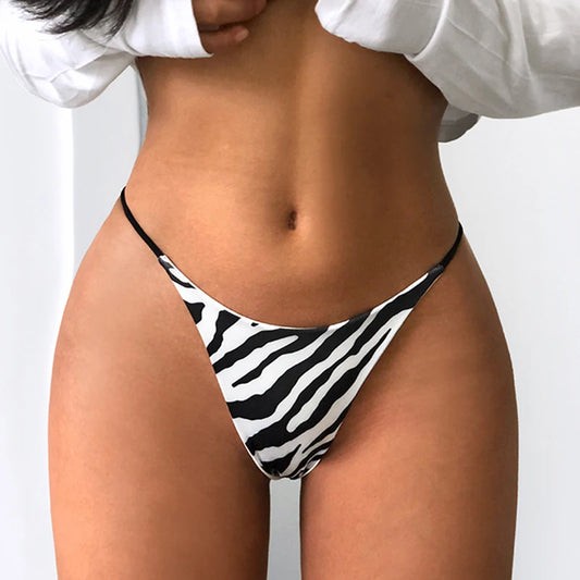 Coquette — Cotton Thong with Bow #6751
