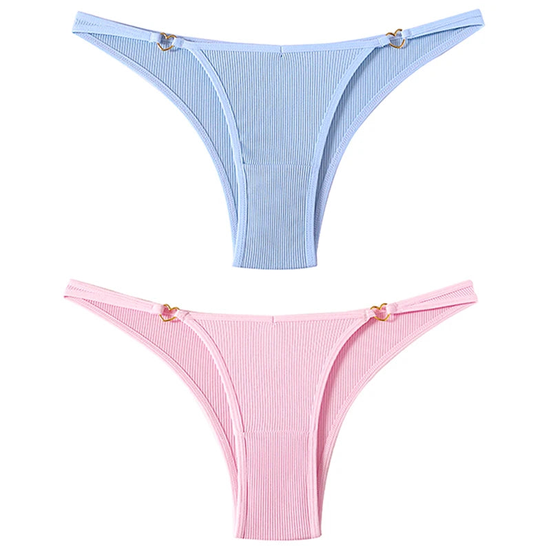 Coquette — Cotton Thong with Bow #6747