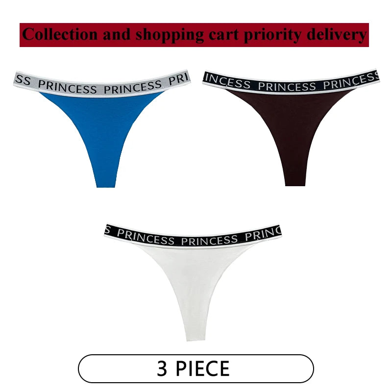 Coquette — Cotton Thong with Bow #6750