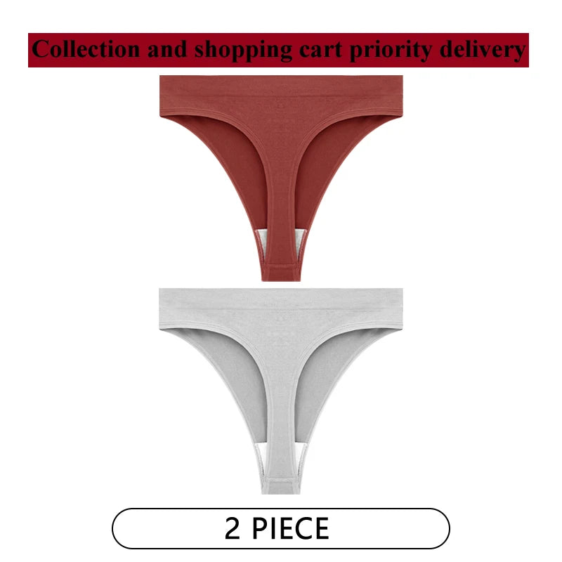 Coquette — Cotton Thong with Bow #6745