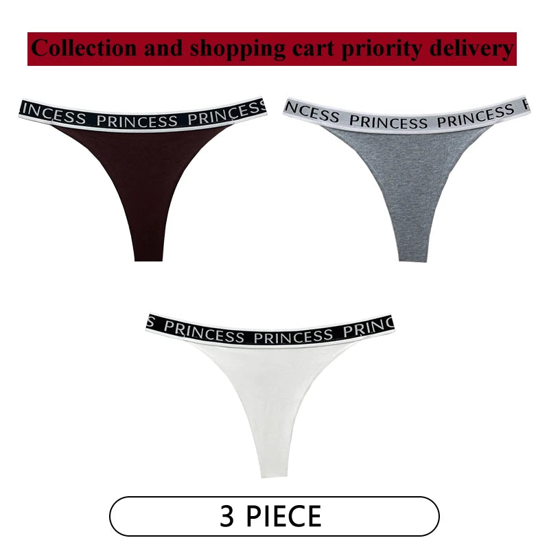 Coquette — Cotton Thong with Bow #6750